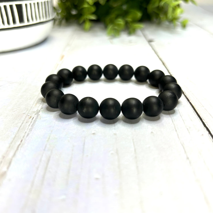 Matte Black Onyx Bracelet