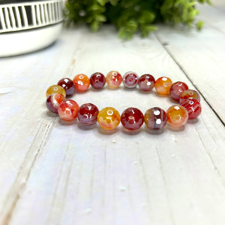 Agate Bracelet Bundle- "Golden Sunset"