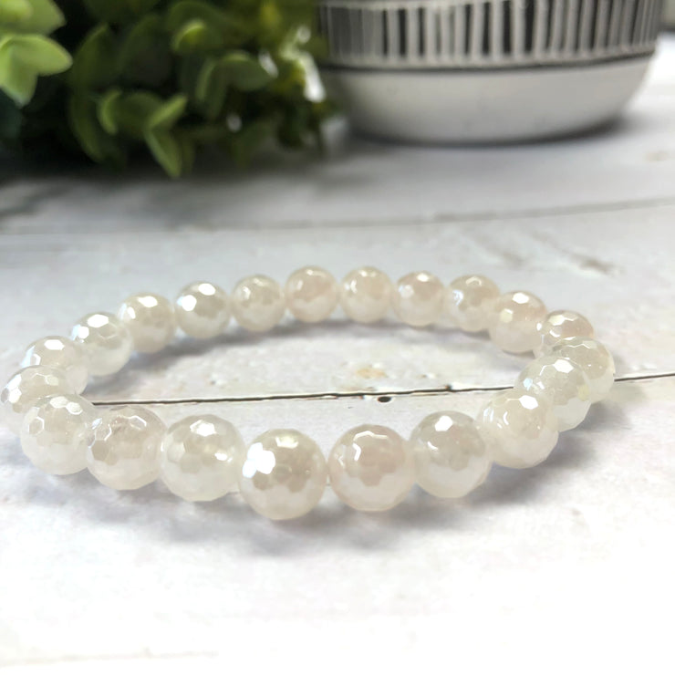 Plated Rose Quartz Bracelet