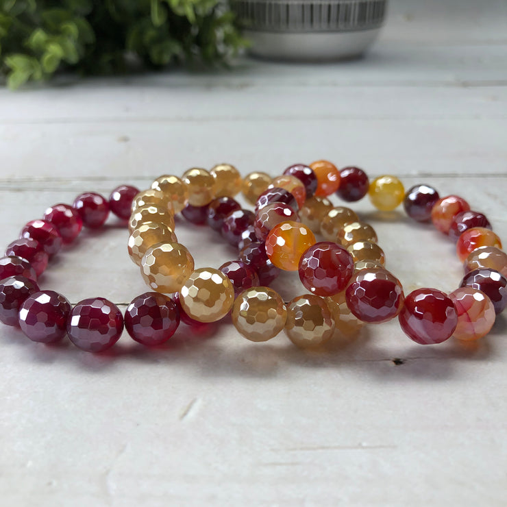 Agate Bracelet Bundle- "Golden Sunset"