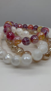 Agate Bracelet Bundle- "Sunset"