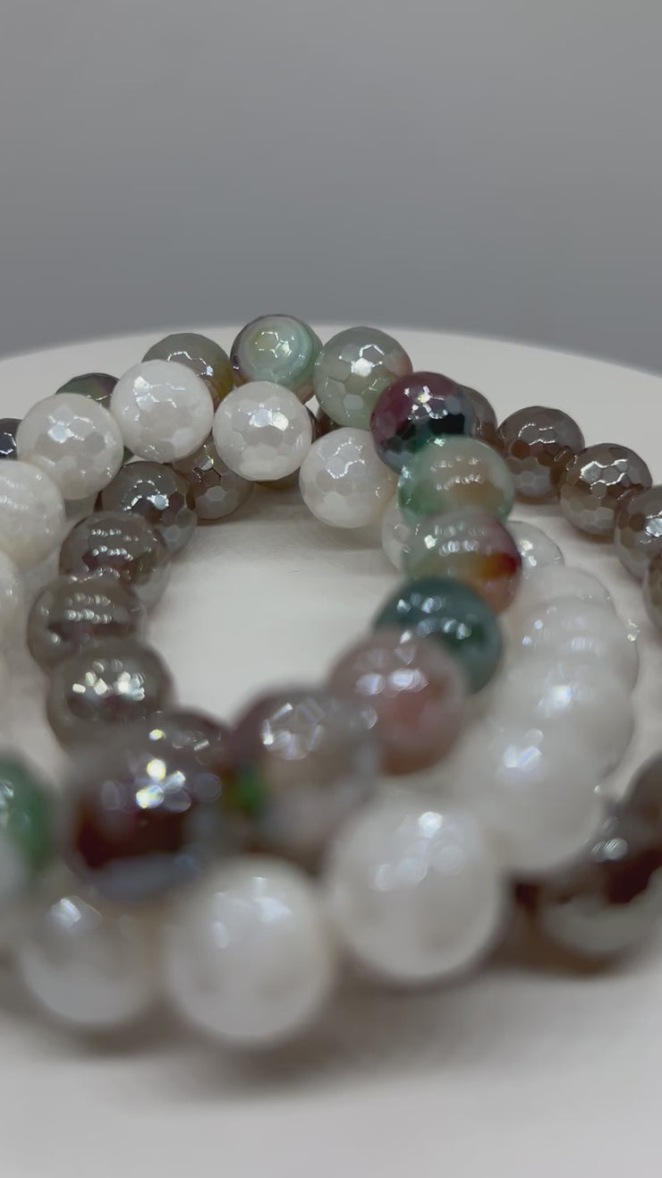 Agate Bracelet Bundle- "Sequoia"